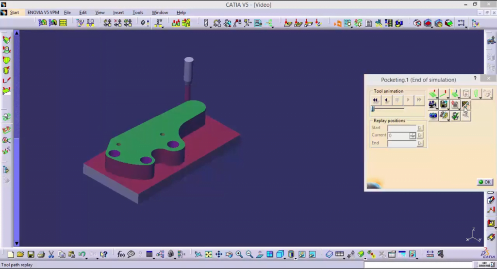CATIA V5 TRAINING – MACHINING 3-AXIS SURFACE MACHINING (NCI,SMG)