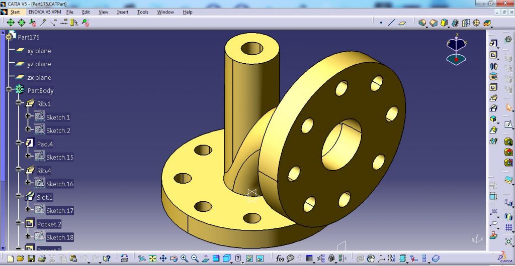 CATIA V5 TRAINING – FABRICATED PART DESIGN (CAT-B06)